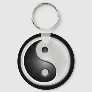 B&W Yin&Yang Key Ring
