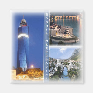 BA0010 Europe, Bosnia and Herzegovina, Fridge  Magnet