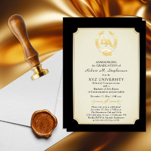BA - Bachelor of Arts Degree College Graduation