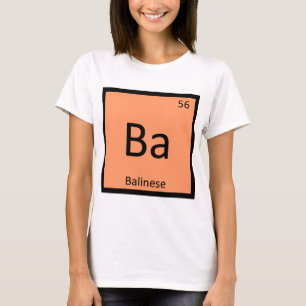 Ba - Balinese Cat Chemistry Periodic Table T-Shirt