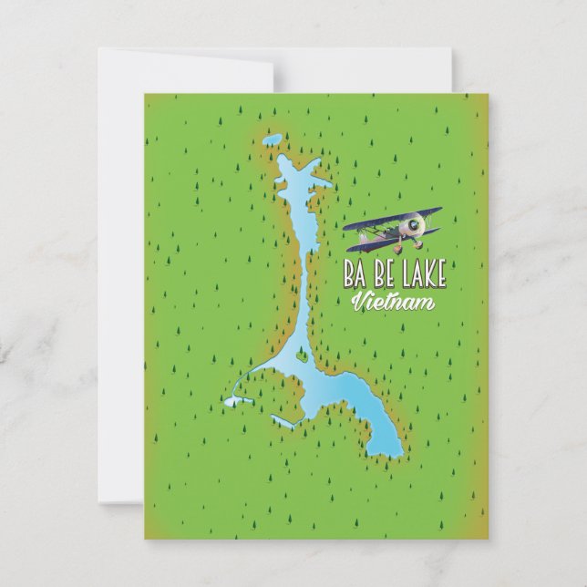 Ba Be Lake Vietnam lake map (Front)
