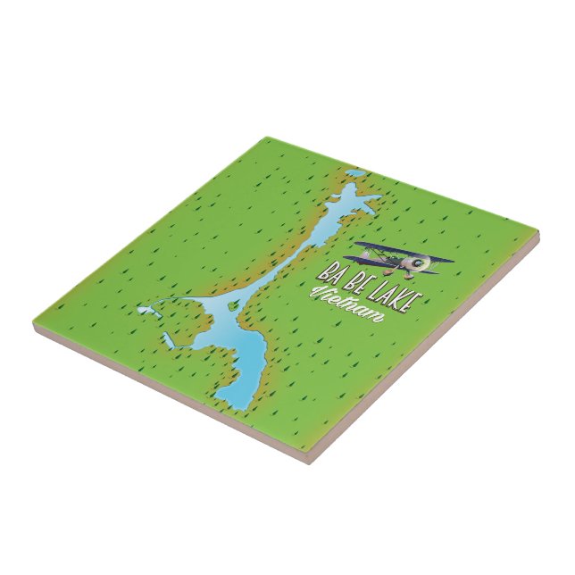 Ba Be Lake Vietnam lake map Tile (Side)
