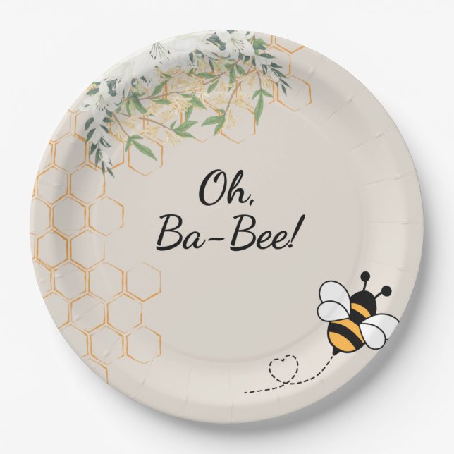 Ba-Bee  Paper Plate (Front)