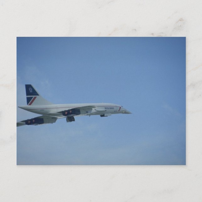 BA Concorde, take-off, Heathrow Postcard (Front)