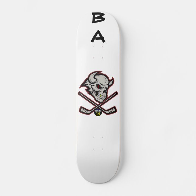 BA CROSS BONES SKATEBOARD (Front)
