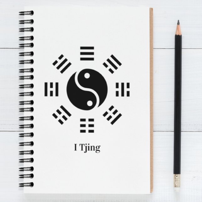 Ba Gua, eight trigrams, yin yang customisable  Notebook (Creator Uploaded)