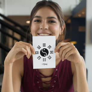 Ba Gua, eight trigrams, yin yang customisable  Postcard