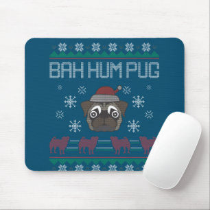 Ba Ham Pug Pugly Christmas Ugly Christmas Sweater Mouse Mat