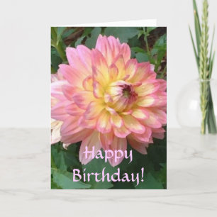BA- Happy Birthday! Dahlia Card
