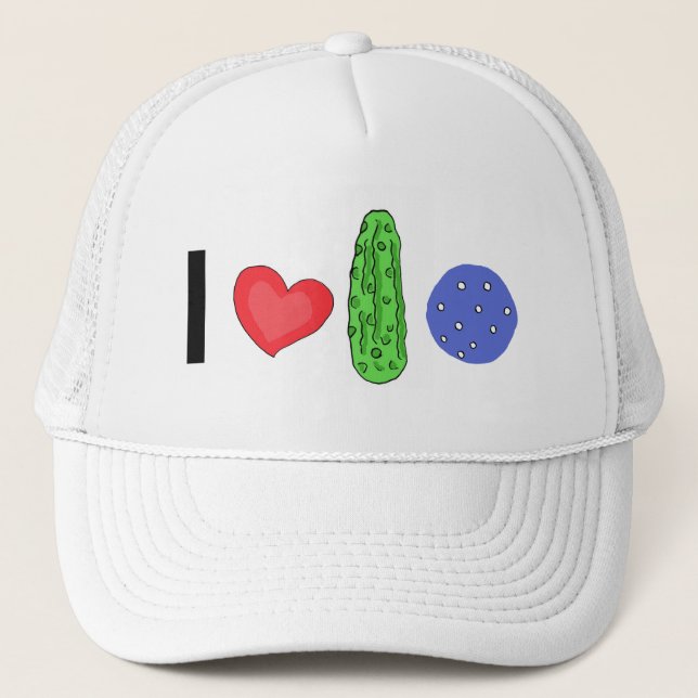 BA- I Love Pickleball Hat (Front)