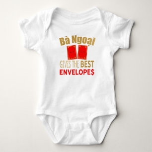 Ba Ngaoi gives the best Red Envelopes Tet Baby Bodysuit