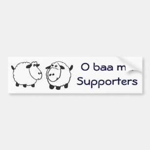 BA - Sheep Obama supporters sticker