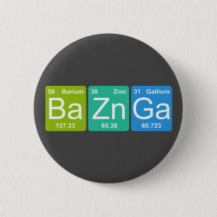 Ba Zn Ga! Periodic Table Elements Button