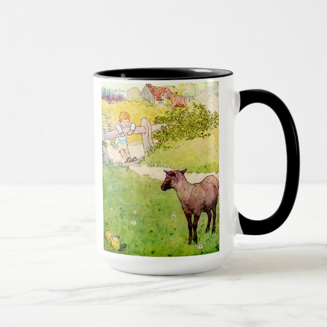Baa Baa Black Sheep Mug (Right)