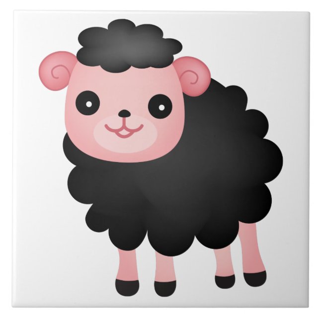 Baa Baa Black Sheep Tile (Front)