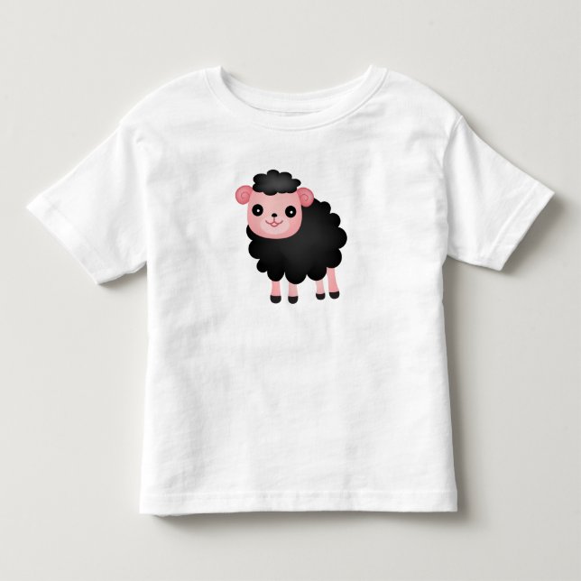 Baa Baa Black Sheep Toddler T-Shirt (Front)