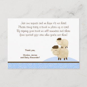 Baa Baa Sheep (Blue colour) RSVP Enclosure Cards