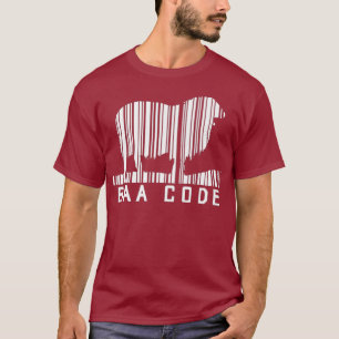 Baa Code Barcode Sheep Lamb Farming Farm Farmer T-Shirt