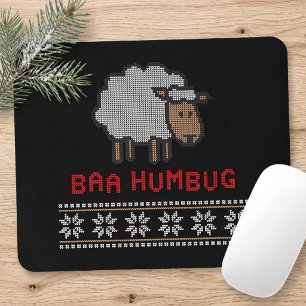 Baa Humbug Christmas Sheep Mouse Mat
