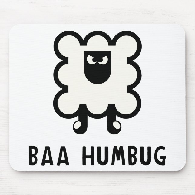 Baa Humbug Mouse Mat (Front)
