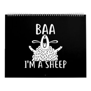 Baa I'm A Sheep Sheep Owner Present Calendar