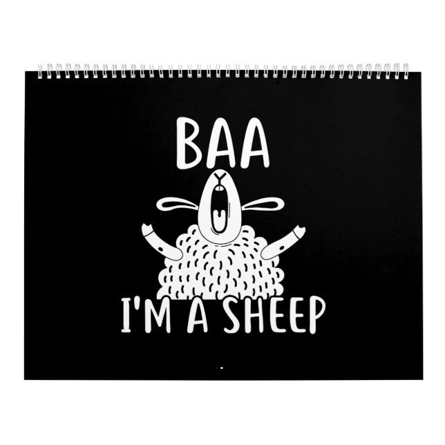 Baa I'm A Sheep | Sheep Owner Present Calendar (Cover)