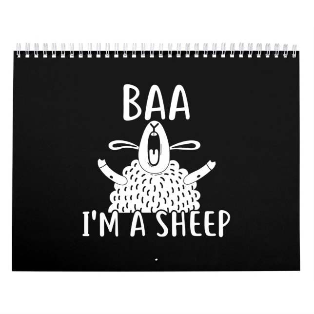 Baa I'm A Sheep | Sheep Owner Present Calendar (Cover)