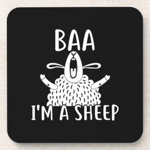 Baa I'm A Sheep Sheep Owner Present Coaster