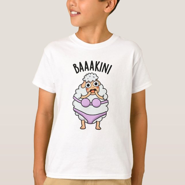 Baa-kini Funny Bikini Pun  T-Shirt (Front)