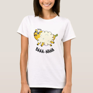 Baa-nana Funny Banana Sheep Pun T-Shirt
