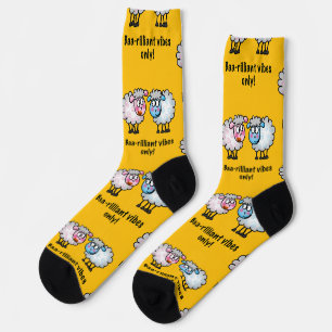 Baa-rilliant - Cute Cartoon Sheep Pair Socks