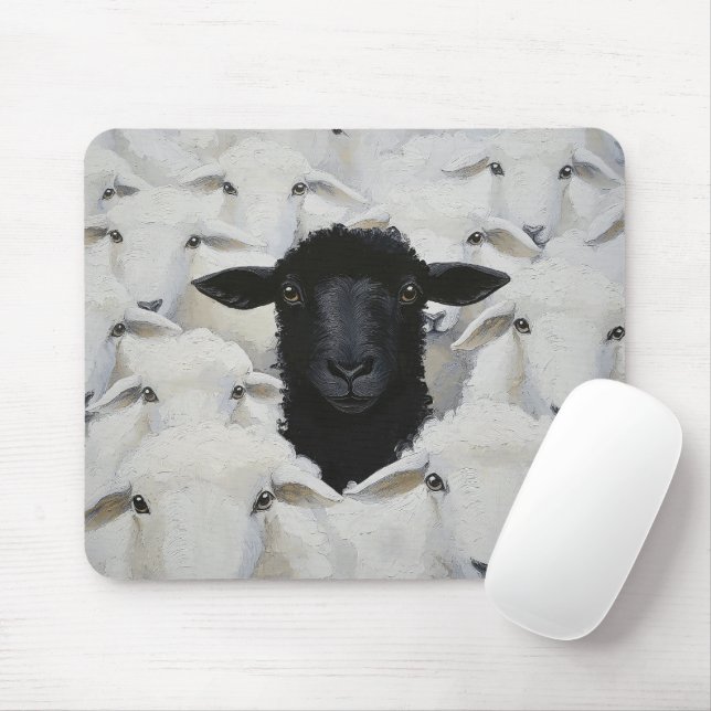 Baa-tle of Individuality Mouse Mat (With Mouse)