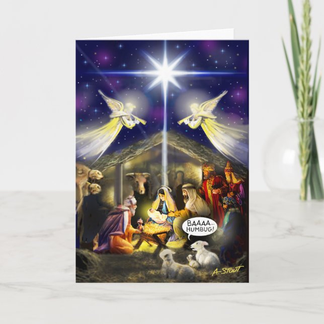 BAAA HUMBUG! - HOLIDAY CARD (Front)