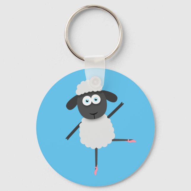 Baaa llerina key ring (Front)