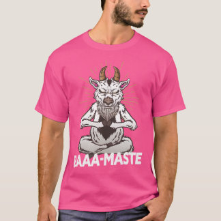 Baaa-Maste Goat Yoga Namaste Spiritual Meditating  T-Shirt