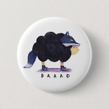 'Baaad Baaad Black Sheep' Button