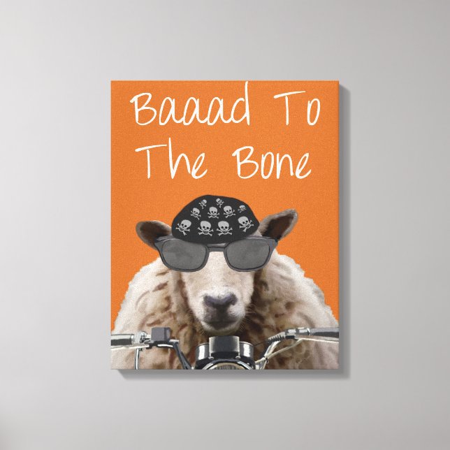 Baaad To the Bone Canvas Print (Front)