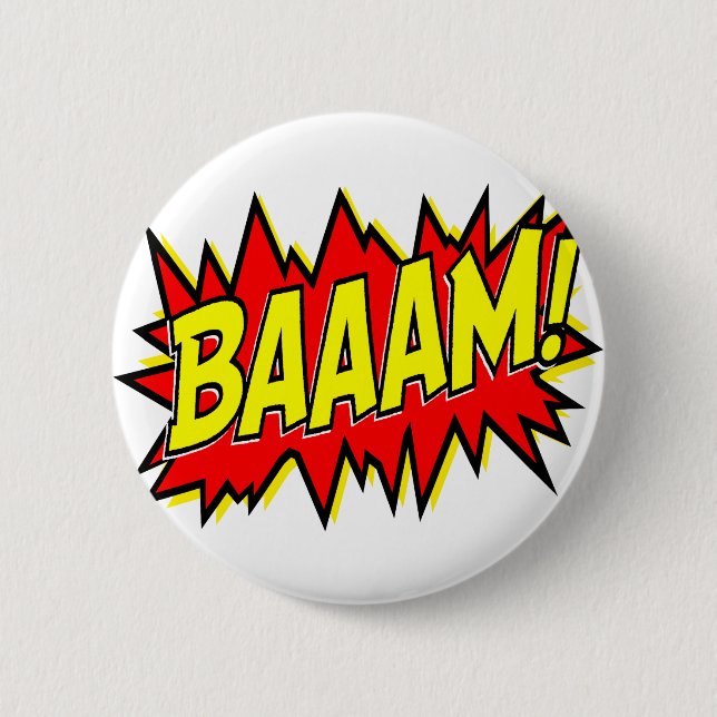 BAAAM! 6 CM ROUND BADGE (Front)