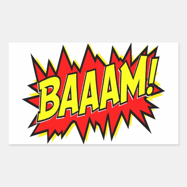 BAAAM! RECTANGULAR STICKER (Front)