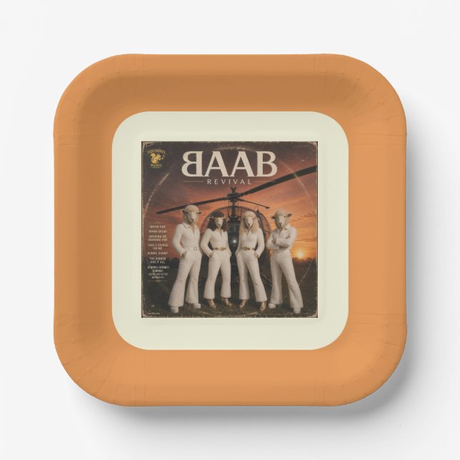 BAAB Album: a Parody Paper Plate (Front)