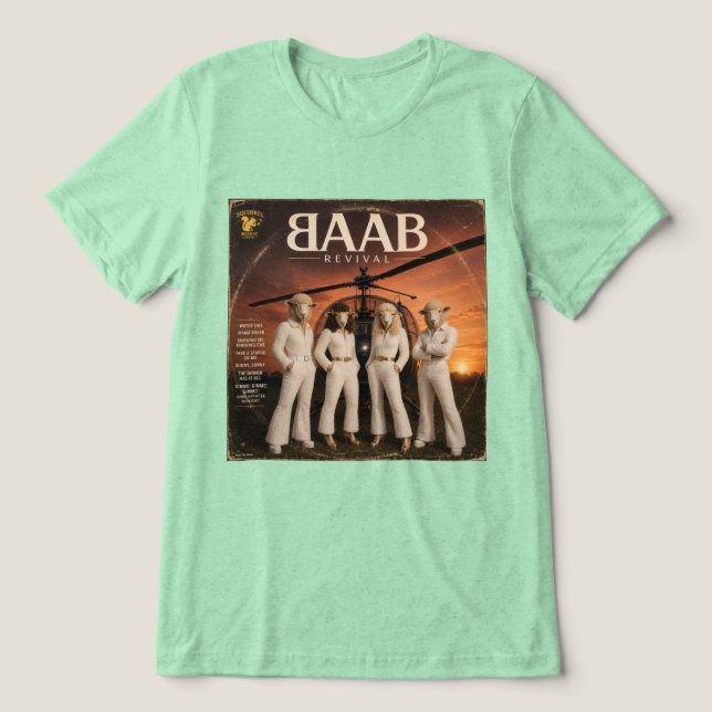 BAAB Album: a Parody Tri-Blend Shirt (Design Front)