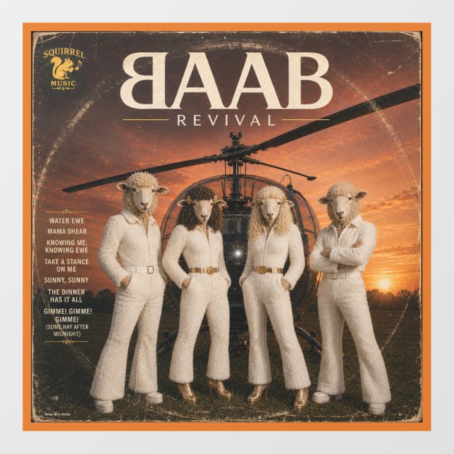 BAAB Album: a Parody Window Cling (Sheet)