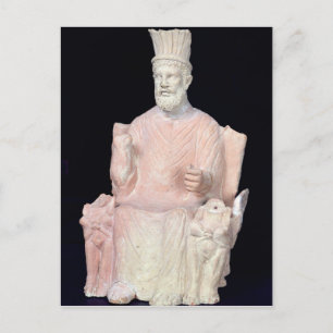 Baal Hammon seated on his throne Postcard