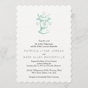 Baal (letterpress style, two colours) invitation