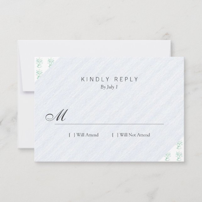 Baal (letterpress style, two colours) RSVP card (Front)
