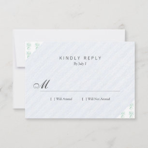 Baal (letterpress style, two colours) RSVP card