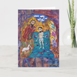 BAAPTISM IN BILBAO --Folded Holiday Card