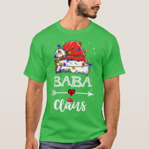 Baba Claus Christmas Light Pajama Family Matching T-Shirt