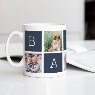 Baba Grandfather 5 Photo Collage Coffee Mug