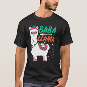 Baba Llama Funny Llama Alpaca Lovers T-Shirt